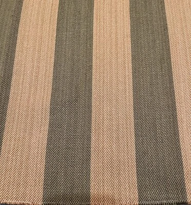 Lee Jofa CAMBRIDGE Stripe Olive Green 26 1/4x 26 1/4 Fabric Remnant Italy - Image 1 of 2
