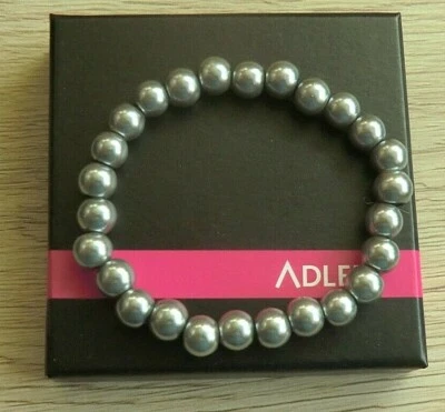 ♥Perlen Armband♥Modeschmuck♥Damen♥Farbe silber♥Sonderedition von Adler♥NEU♥OVP♥ - Bild 1 von 2