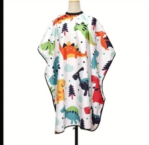 Kids Haircut Cape For Hairdressers, Barbers with Unicorn Design Elastic Neckline - Picture 1 of 4