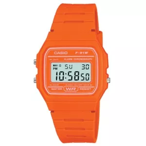 Casio Retro Collection Digital Orange Unisex Watch F-91WC-4A2EF - Picture 1 of 3