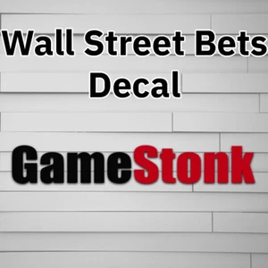 GameStonk Wall Street Bets Vinyl Decal Sticker wallstreetbets game stop gamestop - Picture 1 of 5
