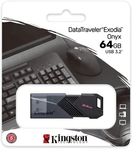 Clé USB 3.2 Kingston Données Traveler Exodia Onyx 64GB (177479) - Afbeelding 1 van 3
