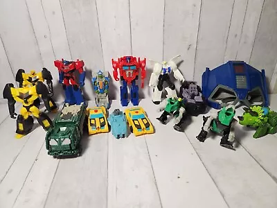Transformers Action Figures Toy Lot McDonald's transformers and bumblebee cars - Image 1 of 4