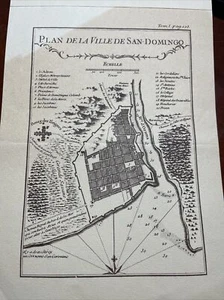 Ciudad Santo Domingo& Plan De La Ville Dr San-Domingo (TomI Pag 223)Echelle-Mapa - Picture 1 of 9