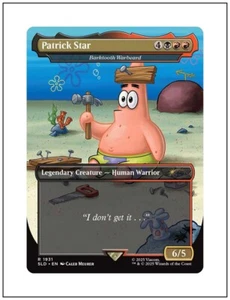 1x Patrick Star, sin lámina, Bob Esponja Pantalones cuadrados Guarida Secreta Gota, Magic The Gathering Casi Nuevo - Imagen 1 de 1
