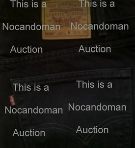 RARE MEN'S LEVIS 560 JEANS BLACK 38 30 37 29 USA MADE LOOSE FIT TAPERED RED TAB - Picture 1 of 3