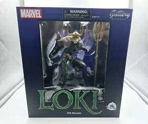 NEW MARVEL GALLERY LOKI 10" PVC DIORAMA TOY FIGURE STATUE DIAMOND SELECT AVENGER - Picture 1 of 7