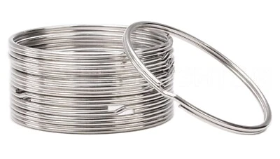 Paquete de 10 - Llaveros de 3" - Llavero dividido grande de alta resistencia - 3 pulgadas de diámetro Foto 1 de 4