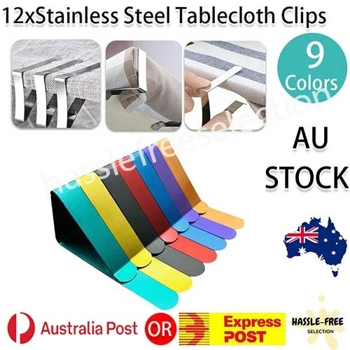 12x Table Cloth Clips Party Cover Wedding Picnic Holder Clamp Desk Outdoor Event - image 1 of 4