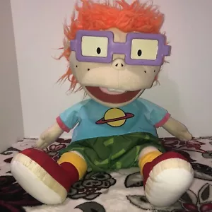 VTG 1997 Chuckie Finster Rugrats XL Plush Jumbo 24" Stuffed Doll Nickelodeon - Picture 1 of 10