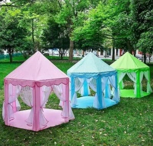 Kids Play Tent Fairy Princess Children Girls Boys Hexagon Playhouse House UK - Picture 1 of 18