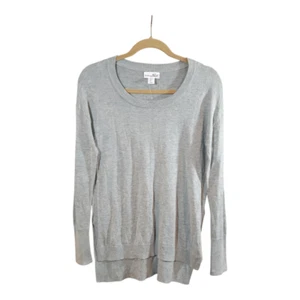 NWT Shrinking Violet Lightweight Longline Hi-lo Sweater in Gray Women's Small - Picture 1 of 5