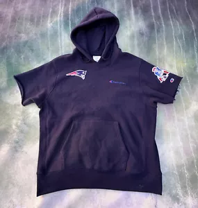 Vintage Champion NFL New England Patriots Men's Sleeveless Hoodie Size XL. - Picture 1 of 6
