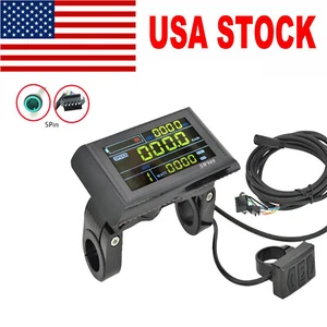 E-Bike SW900 LCD Display 24V/36V/48V/60V LCD Meter Panel Display SM&WP Plug - Picture 1 of 16
