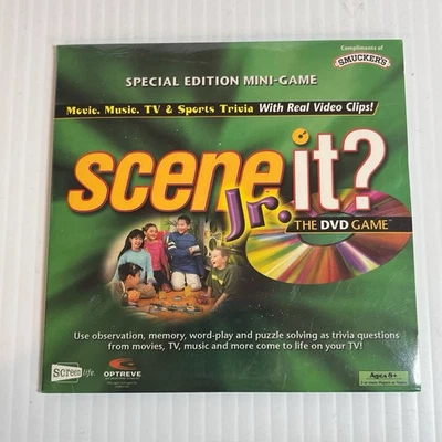 2006 Scene it Jr. The DVD Game Smuckers Special Edition Mini Game NEW Sealed - Image 1 of 4