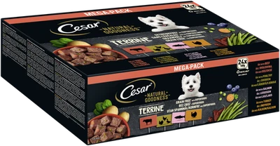 CESAR® NATURAL GOODNESS™ 24x100g Schale Multipack Terrine Geflügel Fisch Rind - Bild 1 von 4