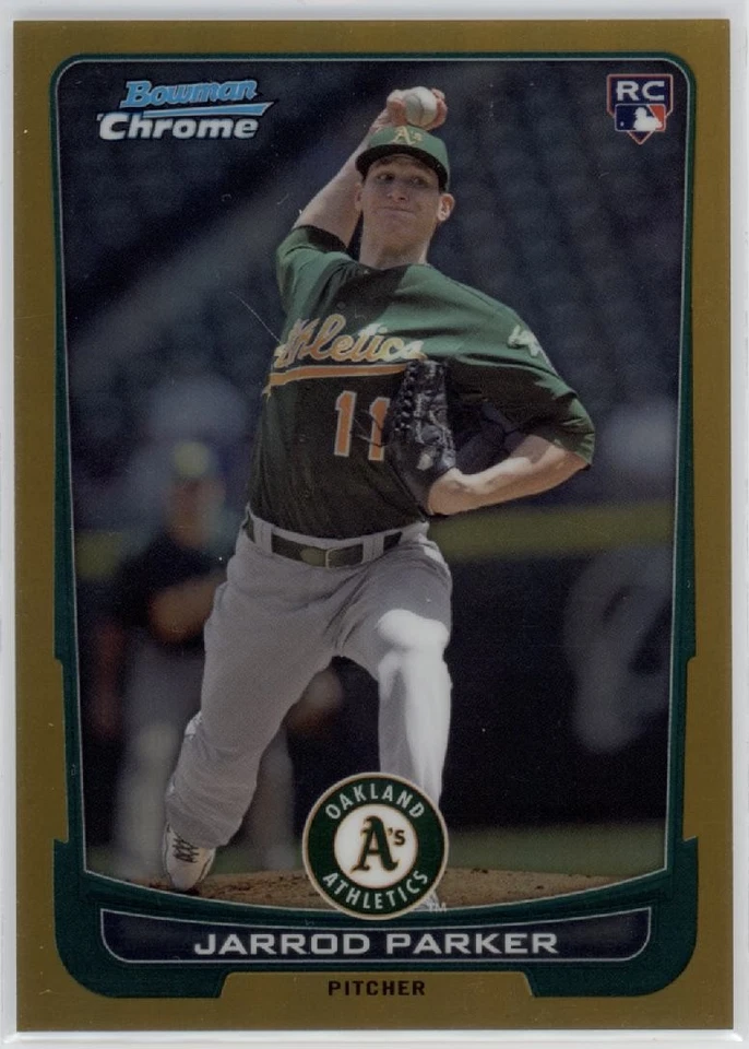 Jarrod Parker Bowman 2012 cromo refractor dorado RC 15/50 #22 (A3335) Foto 1 de 1