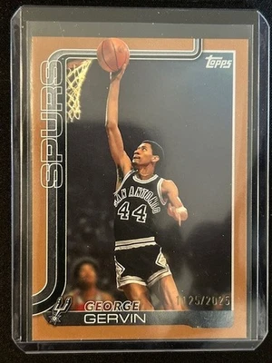 2025 Topps Basketball - George Gervin #265 Gold /2025 - Image 1 of 2