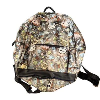 Betsy Johnson Backpack Large Clear Kawaii Cat Food Pineapple Ice Cream Donut - Image 1 of 4