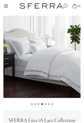 Funda nórdica Sferra Giza 45 - Colección encaje marfil Foto 1 de 4