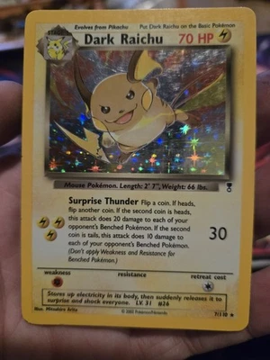 Dark Raichu 7/110 Holo Rare Legendary Collection Pokémon Card - Image 1 of 2