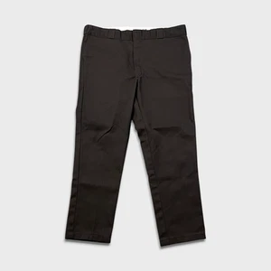 Pantalón chino Dickies 874 para hombre 38x27 marrón ajuste original ropa de trabajo pierna cónica - Imagen 1 de 10