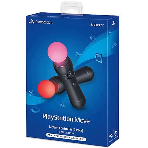 Sony PlayStation 3 / 4 Move Motion Controller 2 Doppelpack PS3 PS4 PS VR - - Bild 1 von 1