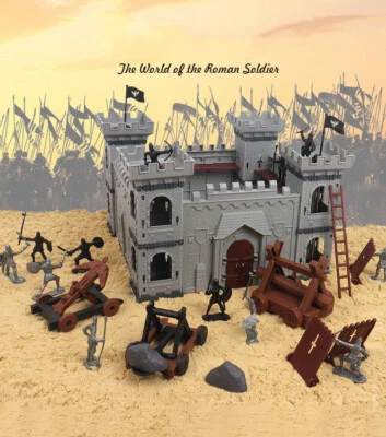 Medieval Soldiers Military Roman Knight DIY Castle Siege War Figures Toys Gift - Image 1 of 4