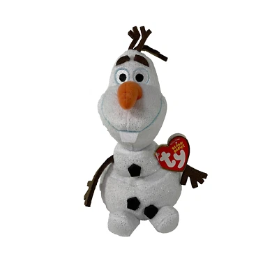 Ty Beanie Baby OLAF the SNOWMAN Pelúcia com Etiquetas Disney Brinquedo de Pelúcia Frozen - Imagem 1 de 4