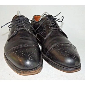Allen Edmonds Lexington Cap Toe Black Leather Oxford Dress Shoes Size 9.5 D - Picture 1 of 7