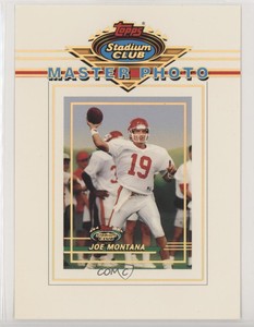 1993 Topps Stadium Club Master Photos Prizes Series Two Joe Montana #10 HOF