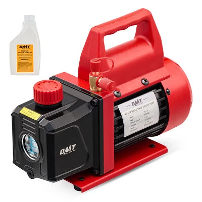 Bomba de vacío 4,5 CFM 1/3 HP CLIMATIZACIÓN refrigeración refrigerante de CA de una sola etapa con aceite Foto 1 de 4