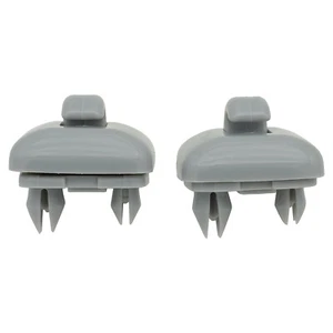 2PCS Sun Visor Clip Gray for Audi A3 A4 A5 Q5 A7 B6 B7 B8 S4 S5 TT 8E0857562A - Picture 1 of 9