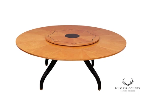 Drexel Heritage "Classic Statement" 72" Round Satinwood Regency Dining Table Cover
