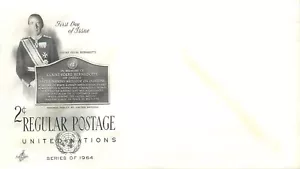 13. United Nations FDC 1964 -Count Folke Bernadotte of Sweden - Picture 1 of 2