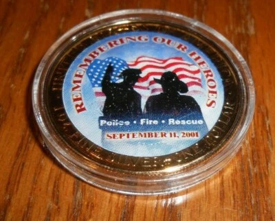 2001 Silver Eagle  America Unites In 1 oz. Silver Commemoration to our Heros - Image 1 of 4