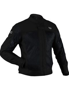Brand New Men's WD Motorsports Miami Mesh Black Motorcycle Jacket Size XL