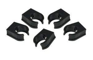 Overflow Condense Pipe 21.5mm Pipe Clips PACK OF 5 - Black Boiler Condensate - Picture 1 of 5