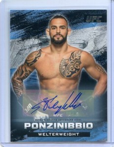 2020 Topps UFC Hobby SANTIAGO PONZINIBBIO Bloodlines Insert Auto SP #11/25