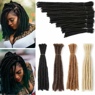 Extensiones de rastas 100 % cabello humano hechas a mano afro rizado ganchillo extensiones Foto 1 de 4