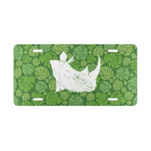 Rhino Rhinosaurus Vanity License Plate - Picture 1 of 7