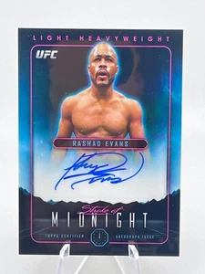 2024 UFC - Topps - Midnight - Stroke of Midnight - Auto - SMA-RES Rashad Evans - Picture 1 of 2