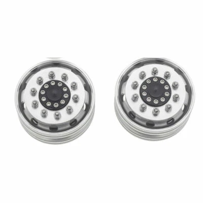 For 1/14 Tamiya Tractor RC Car CNC Metal Wheel Rim Front / Rear Wheel Hub 1 Pair - Image 1 of 4