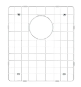 Signature Hardwar 15-/4" L x 14" W Estante de lavabo de acero inoxidable con rejilla de pies de goma - Imagen 1 de 5