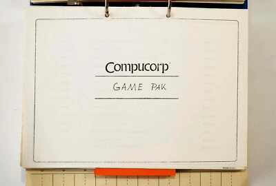 COMPUCORP 326 / 392 Programm Bibliothek GAME PAK - Bild 1 von 2