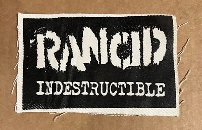 Rancid - Indestructible RARE promo sew-on patch '03 - Image 1 of 2