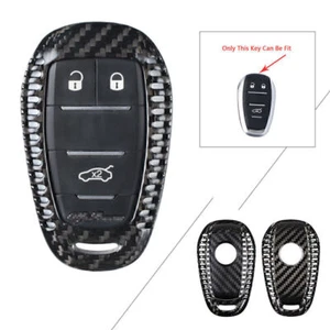 Fernschlüssel Shell Cover Case Kohlefaser Schwarz für Alfa Romeo Stelvio - Picture 1 of 6