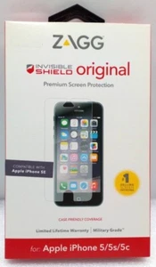 ZAGG InvisibleShield Premium Clear Screen Protector iPhone 5 / 5s / 5c - Picture 1 of 2