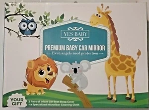 Premium Baby Car Mirror Backseat Mirror with Premium Matte Finish BLACK - Picture 1 of 10