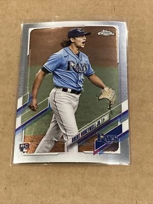 Brent Honeywell 2021 Topps Chrome Update Series #USC59 Rookie RC Tampa Bay Rays - Image 1 of 2
